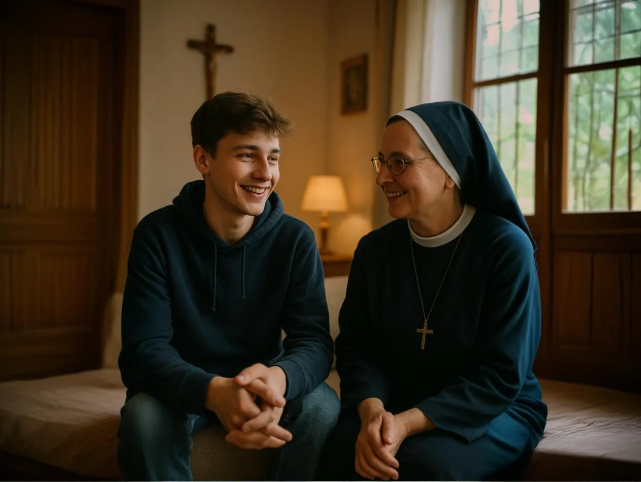 Spotkanie z duchownym dla młodzieży